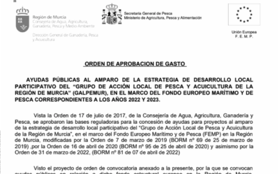 CONVOCATORIA 2022-GALPEMUR- ORDEN APROBACIÓN